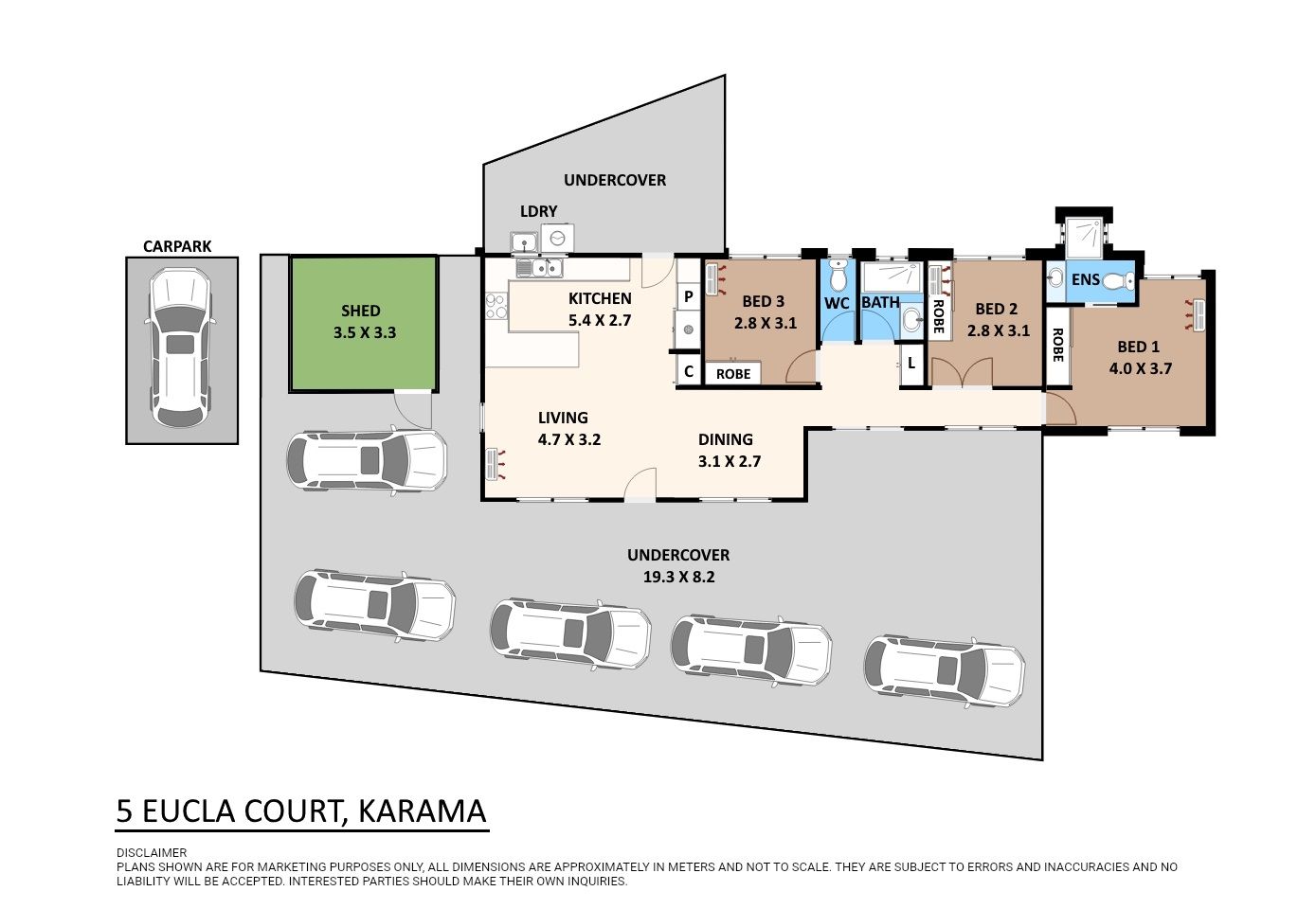 Floorplan of Homely house listing, 5 Eucla Court, Karama NT 812