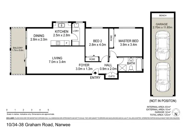 Floorplan of Homely unit listing, 10/34 Graham Road, Narwee NSW 2209