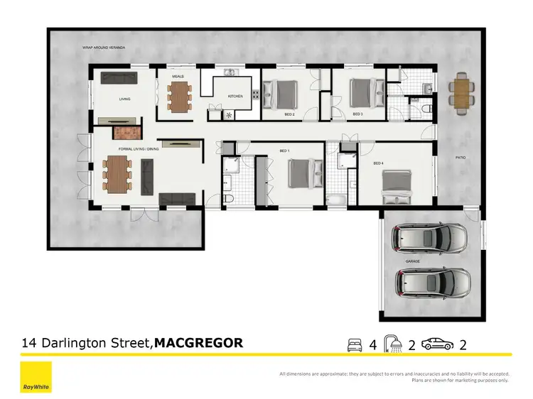 Floorplan of Homely house listing, 14 Darlington Street, Macgregor QLD 4109