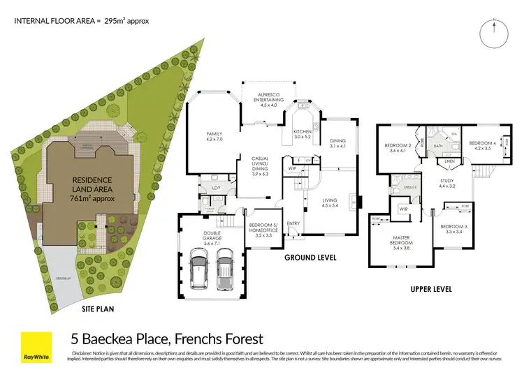 Floorplan of Homely house listing, 5 Baeckea Place, Frenchs Forest NSW 2086