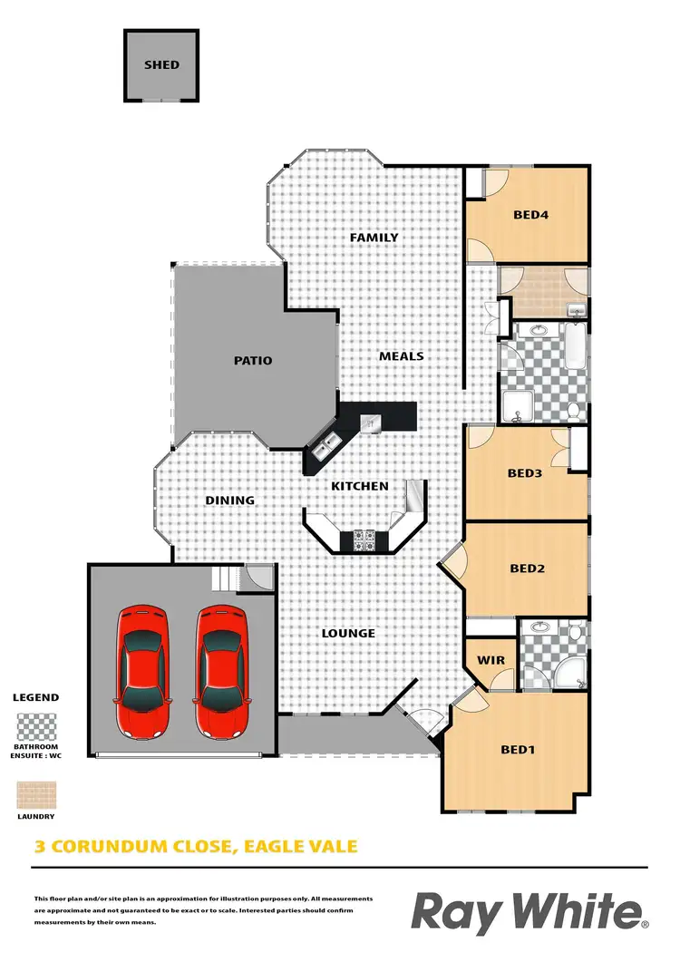 Floorplan of Homely house listing, 3 Corundum Close, Eagle Vale NSW 2558