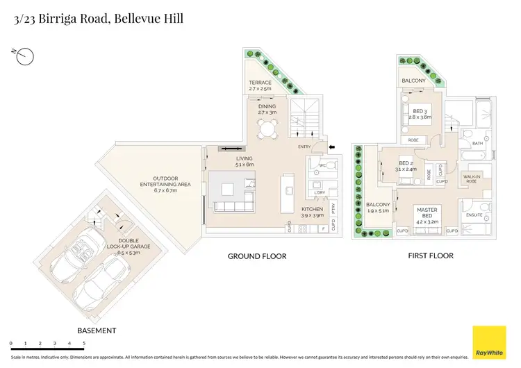Floorplan of Homely townhouse listing, 3/23 Birriga Road, Bellevue Hill NSW 2023