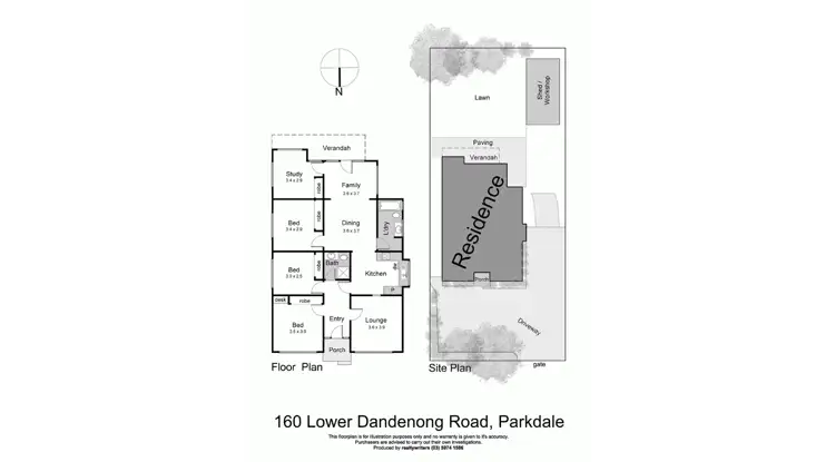 Floorplan of Homely house listing, 160 Lower Dandenong Road, Parkdale VIC 3195