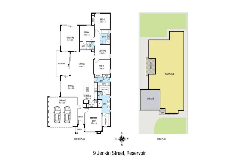 Floorplan of Homely house listing, 9 Jenkin Street, Reservoir VIC 3073