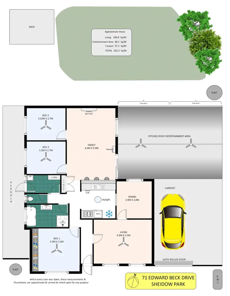 Floorplan of Homely house listing, 71 Edward Beck Drive, Sheidow Park SA 5158