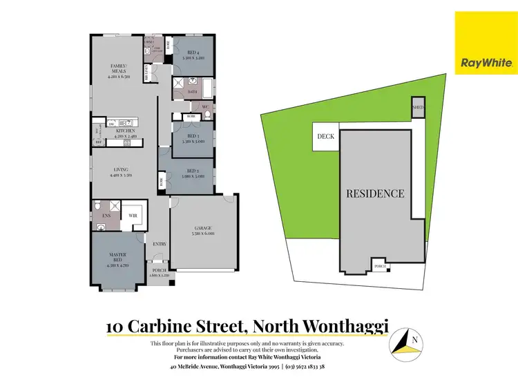 Floorplan of Homely house listing, 10 Carbine Street, North Wonthaggi VIC 3995
