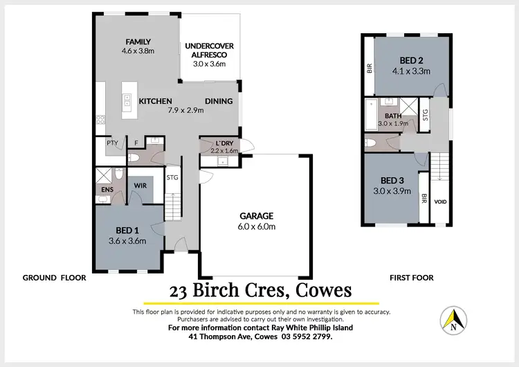 Floorplan of Homely house listing, 23 Birch Crescent, Cowes VIC 3922