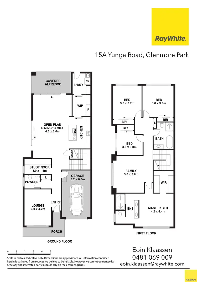 Floorplan of Homely semi-detached listing, 15A Yunga Road, Glenmore Park NSW 2745