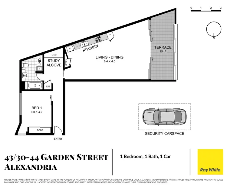 Floorplan of Homely apartment listing, 43/30-44 Garden Street, Alexandria NSW 2015