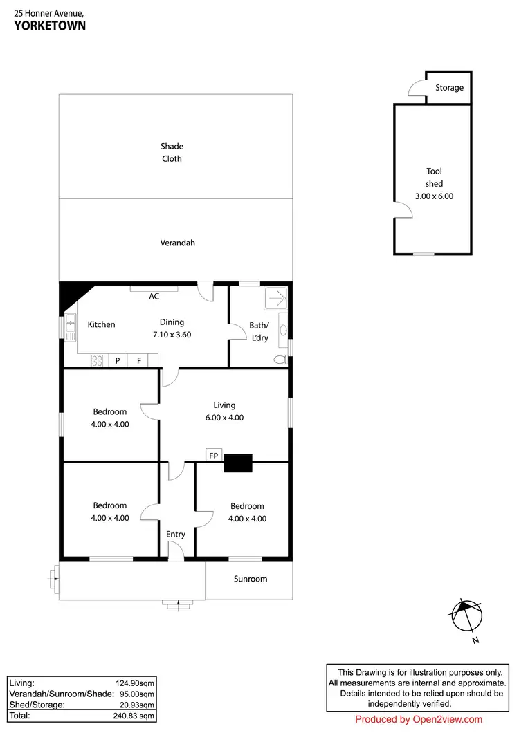 Floorplan of Homely house listing, 25 Honner Avenue, Yorketown SA 5576