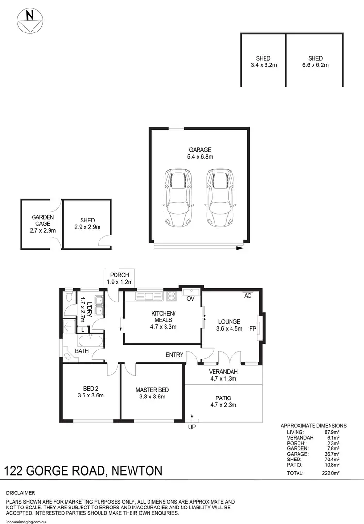 Floorplan of Homely house listing, 120 & 122 Gorge Road, Newton SA 5074