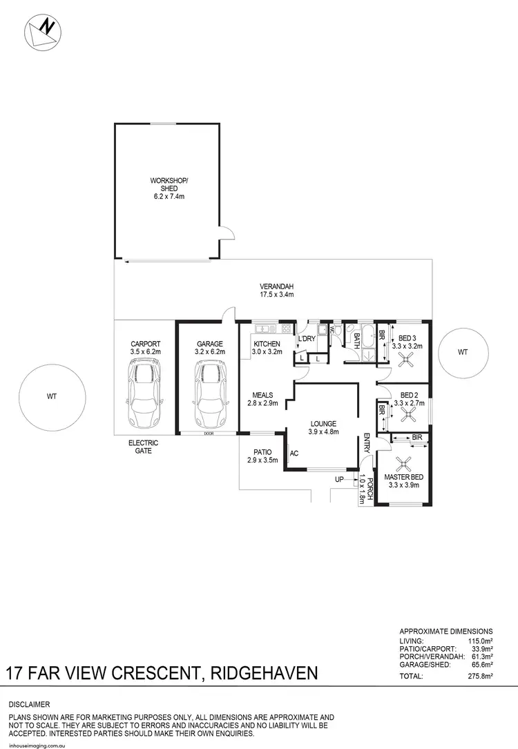 Floorplan of Homely house listing, 17 Far View Crescent, Ridgehaven SA 5097