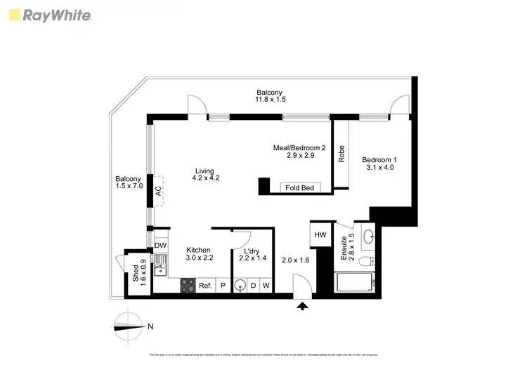 Floorplan of Homely apartment listing, 604/501 Little Collins Street, Melbourne VIC 3000