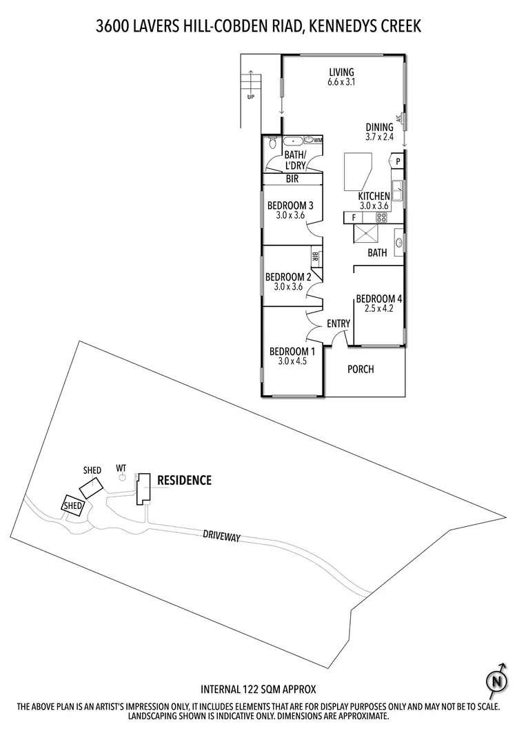 Floorplan of Homely house listing, 3600 Lavers Hill-Cobden Road, Kennedys Creek VIC 3239