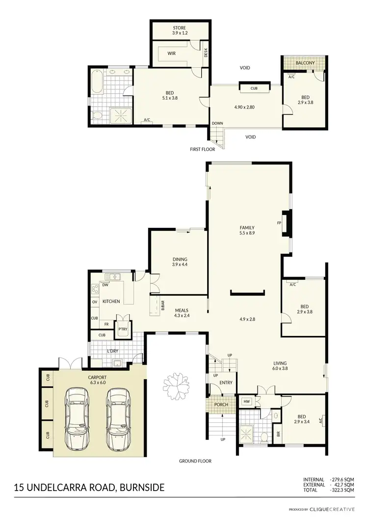 Floorplan of Homely house listing, 15 Undelcarra Road, Burnside SA 5066