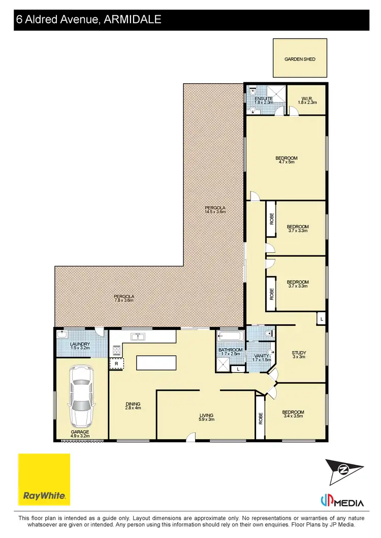 Floorplan of Homely house listing, 6 Aldred Avenue, Armidale NSW 2350
