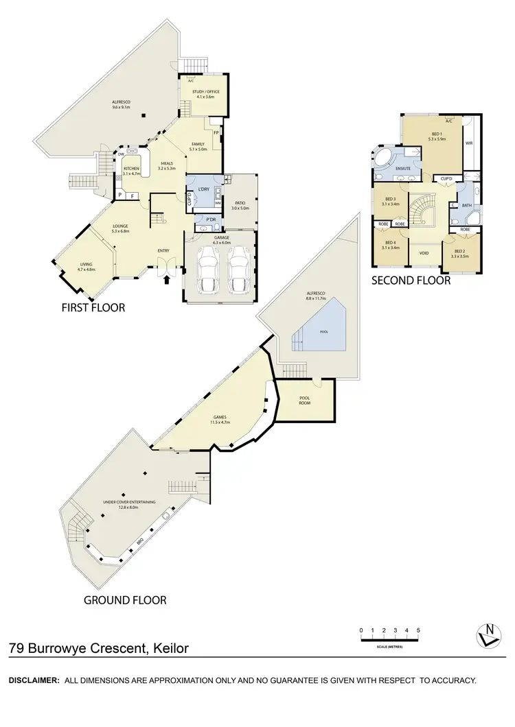 Floorplan of Homely house listing, 79 Burrowye Crescent, Keilor VIC 3036