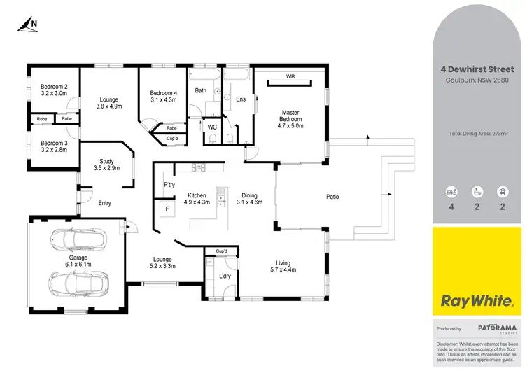 Floorplan of Homely house listing, 4 Dewhirst Street, Goulburn NSW 2580