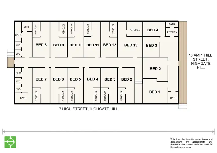 Floorplan of Homely block of units listing, 7 High Street, Highgate Hill QLD 4101