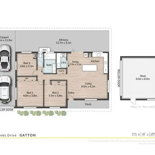 Floorplan of Homely house listing, 21 Golf Links Drive, Gatton QLD 4343