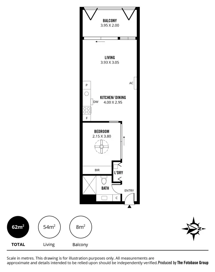 Floorplan of Homely apartment listing, 602/10 Balfours Way, Adelaide SA 5000