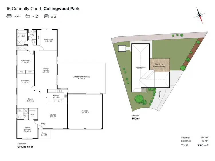 Floorplan of Homely house listing, 16 Connolly Court, Collingwood Park QLD 4301