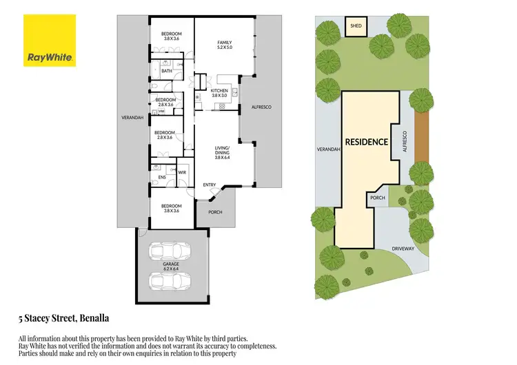 Floorplan of Homely house listing, 5 Stacey Street, Benalla VIC 3672