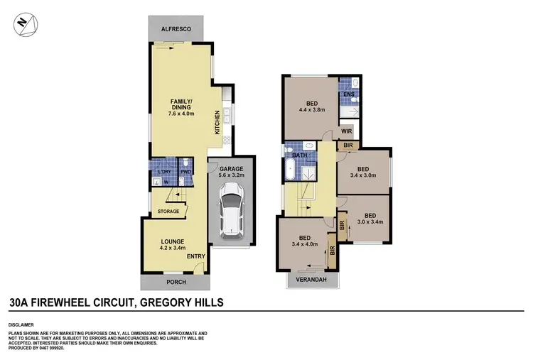 Floorplan of Homely house listing, 30A Firewheel Circuit, Gregory Hills NSW 2557