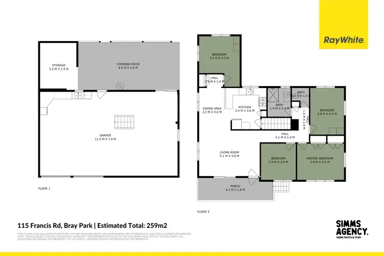 Floorplan of Homely house listing, 115 Francis Road, Bray Park QLD 4500
