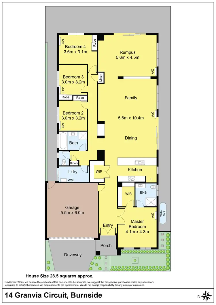 Floorplan of Homely house listing, 14 Granvia Circuit, Burnside VIC 3023