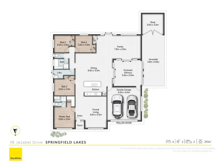 Floorplan of Homely house listing, 76 Jezabel Drive, Springfield Lakes QLD 4300