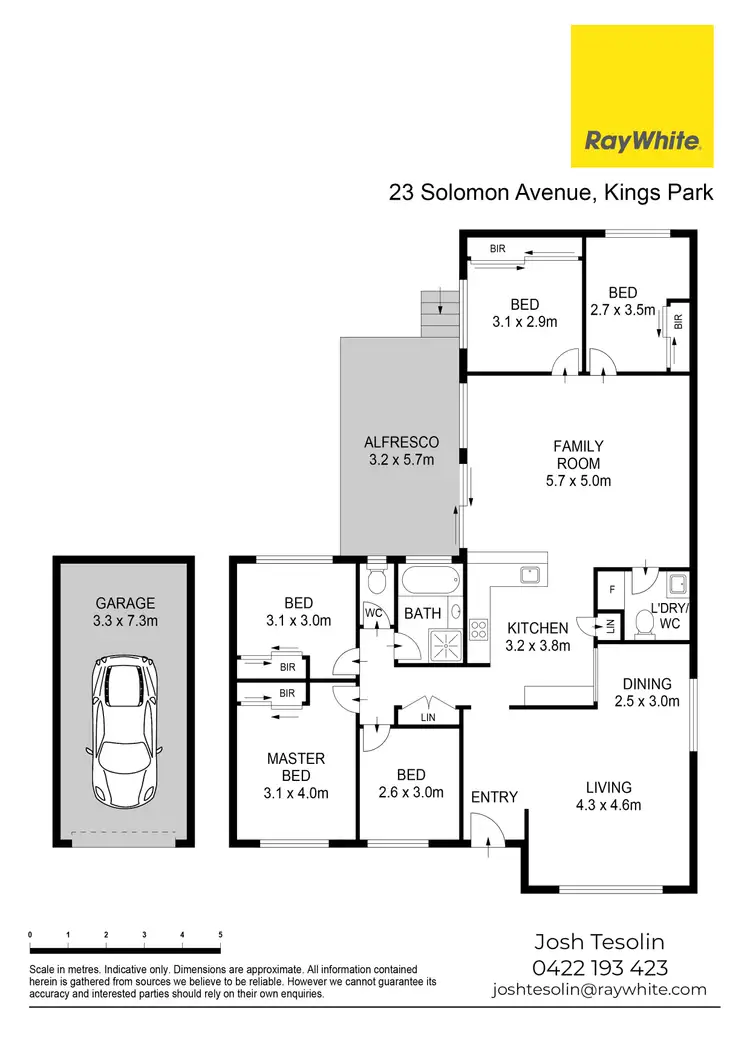 Floorplan of Homely house listing, 23 Solomon Avenue, Kings Park NSW 2148