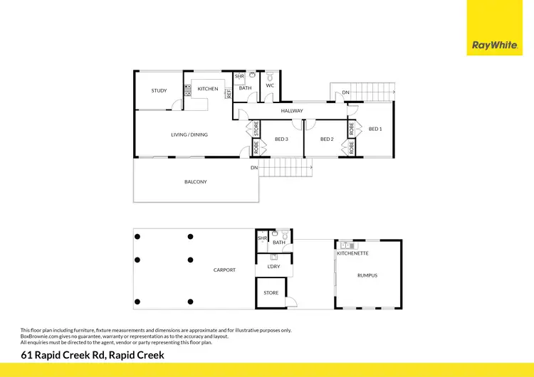 Floorplan of Homely house listing, 61 Rapid Creek Road, Rapid Creek NT 810