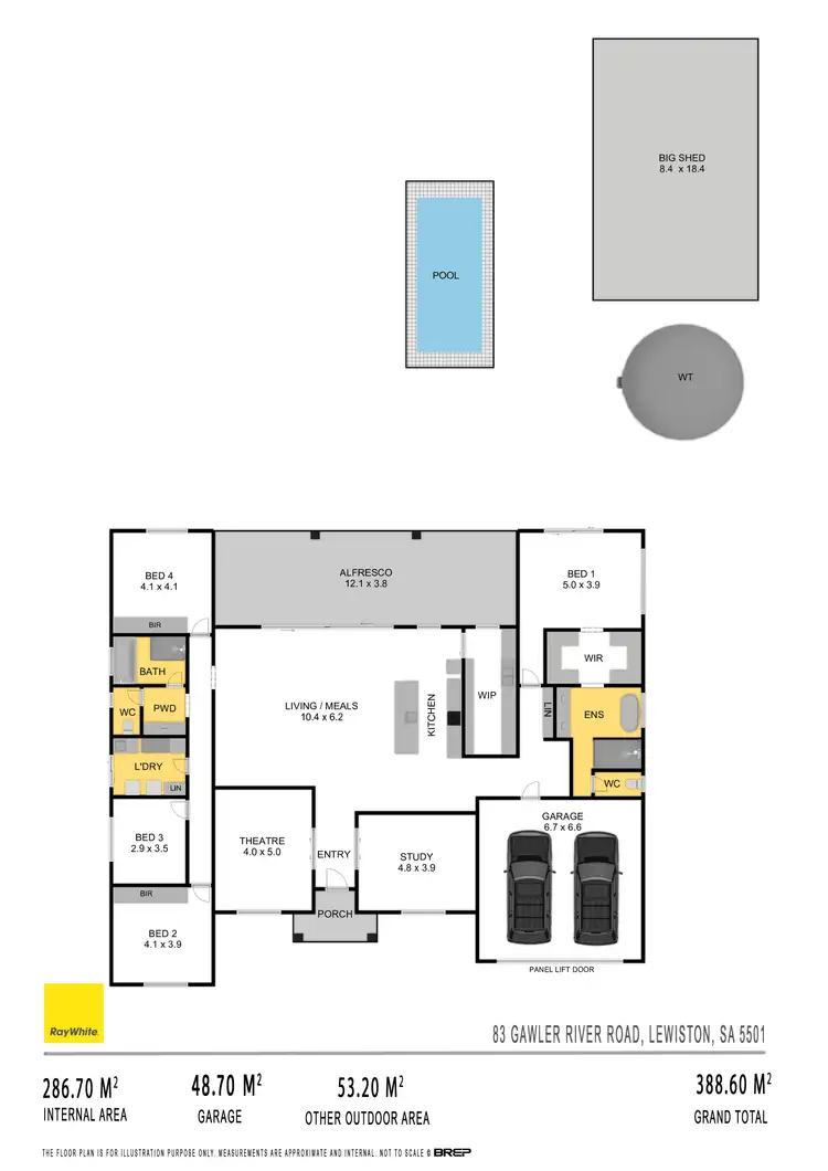 Floorplan of Homely house listing, 83 Gawler River Road, Lewiston SA 5501