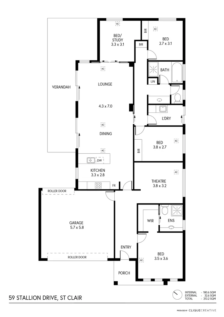 Floorplan of Homely house listing, 59 Stallion Drive, St Clair SA 5011