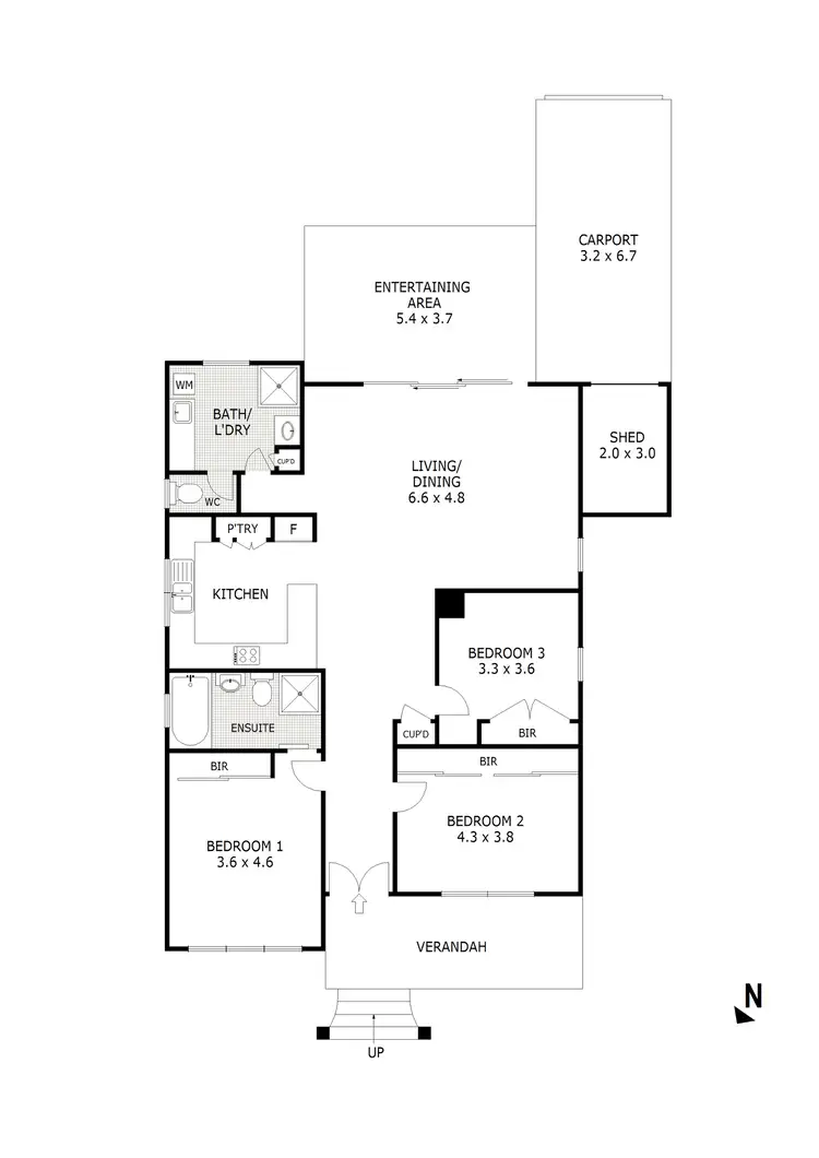 Floorplan of Homely house listing, 208 Mccrae Street, Bendigo VIC 3550