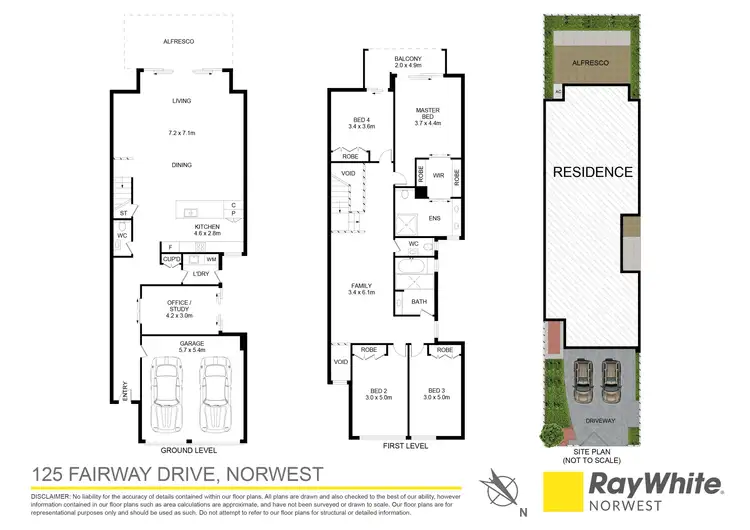 Floorplan of Homely house listing, 125 Fairway Drive, Norwest NSW 2153