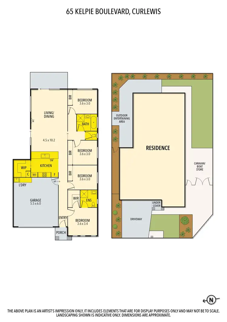 Floorplan of Homely house listing, 65 Kelpie Boulevard, Curlewis VIC 3222
