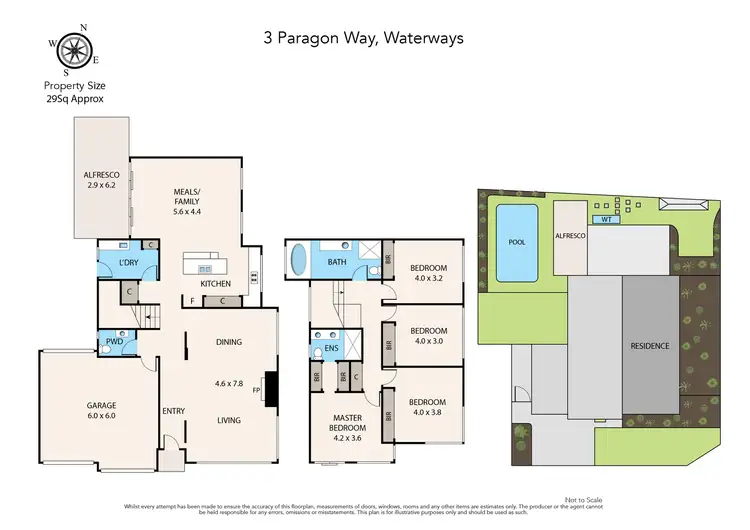 Floorplan of Homely house listing, 3 Paragon Way, Waterways VIC 3195