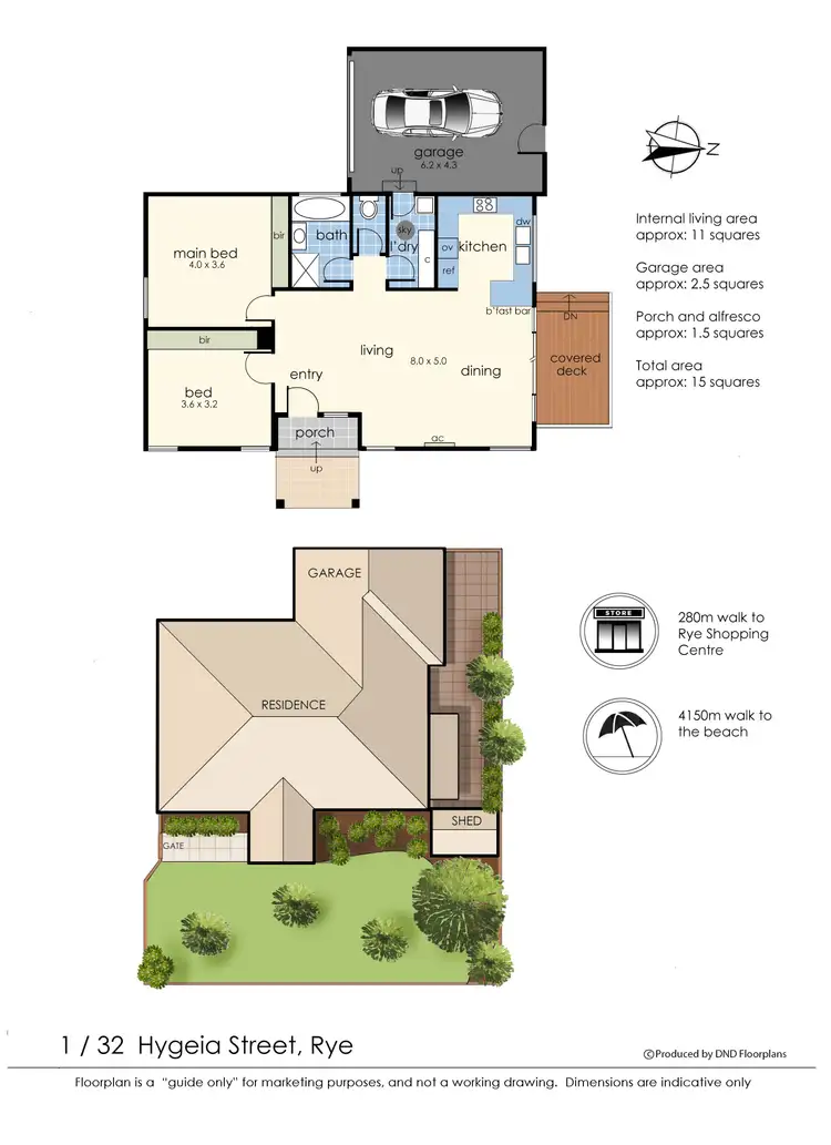 Floorplan of Homely house listing, 1/32 Hygeia Street, Rye VIC 3941
