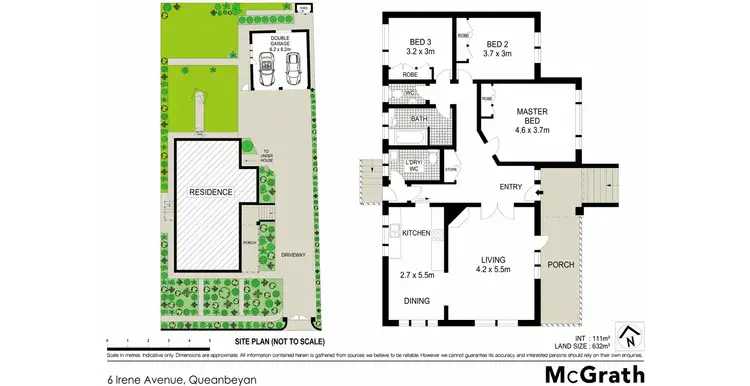 Floorplan of Homely house listing, 6 Irene Avenue, Queanbeyan NSW 2620