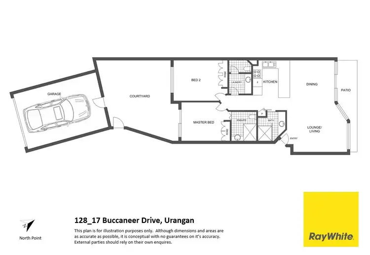 Floorplan of Homely unit listing, 128/17 Buccaneer Drive, Urangan QLD 4655