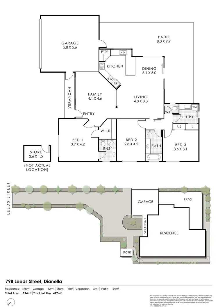 Floorplan of Homely house listing, 79B Leeds Street, Dianella WA 6059