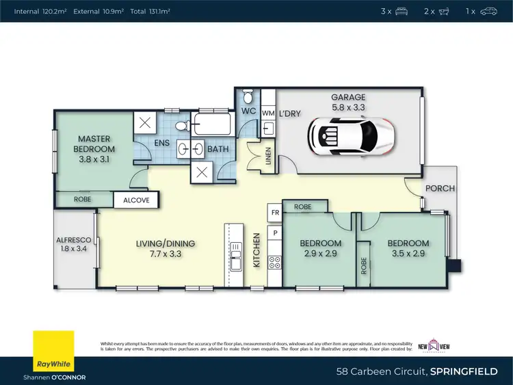 Floorplan of Homely house listing, 58 Carbeen Circuit, Springfield QLD 4300