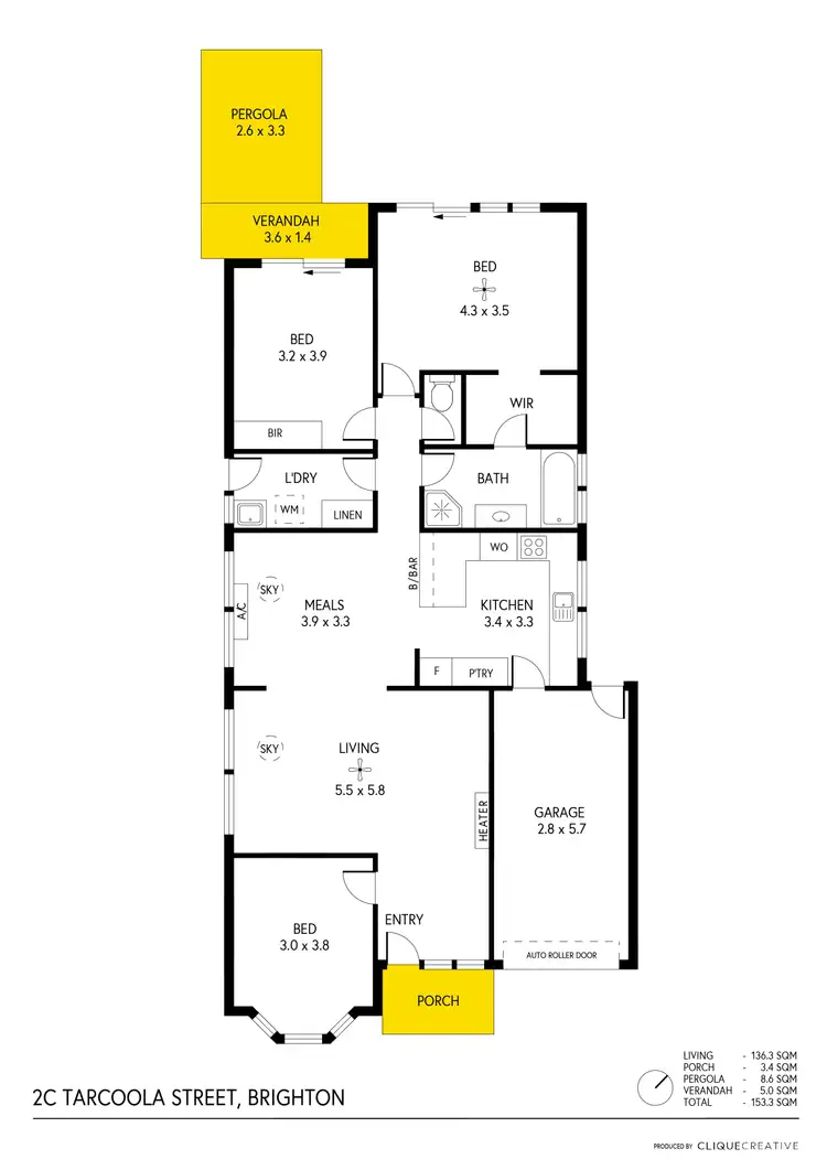 Floorplan of Homely house listing, 2C Tarcoola Street, Brighton SA 5048
