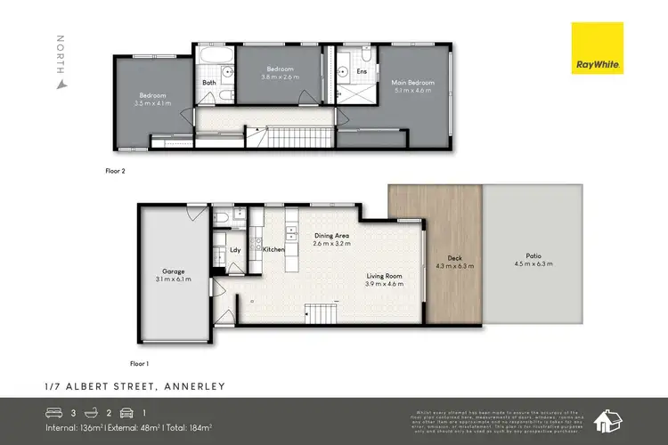 Floorplan of Homely townhouse listing, 1/7 Albert Street, Annerley QLD 4103
