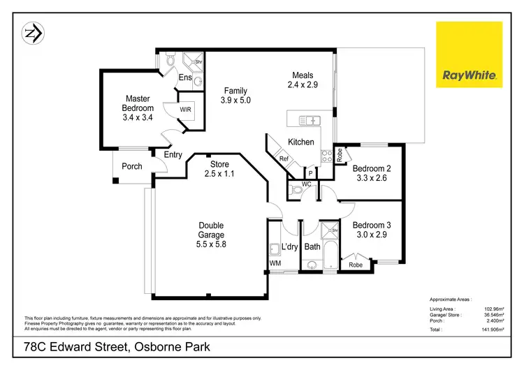 Floorplan of Homely villa listing, 78C Edward Street, Osborne Park WA 6017