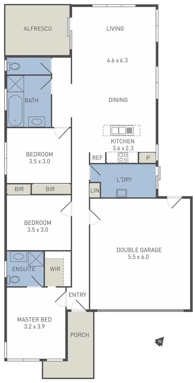 Floorplan of Homely house listing, 18 Canopy Way, Werribee VIC 3030
