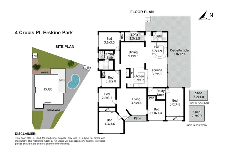 Floorplan of Homely house listing, 4 Crucis Place, Erskine Park NSW 2759