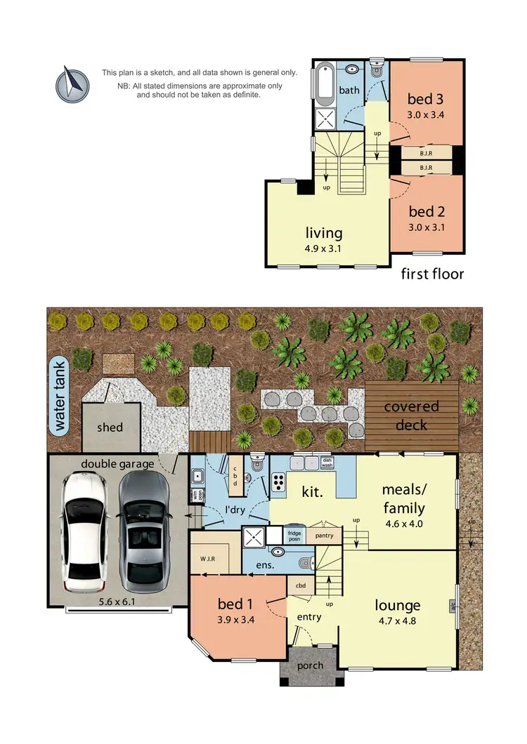 Floorplan of Homely townhouse listing, 4 Newhaven Lane, Croydon VIC 3136